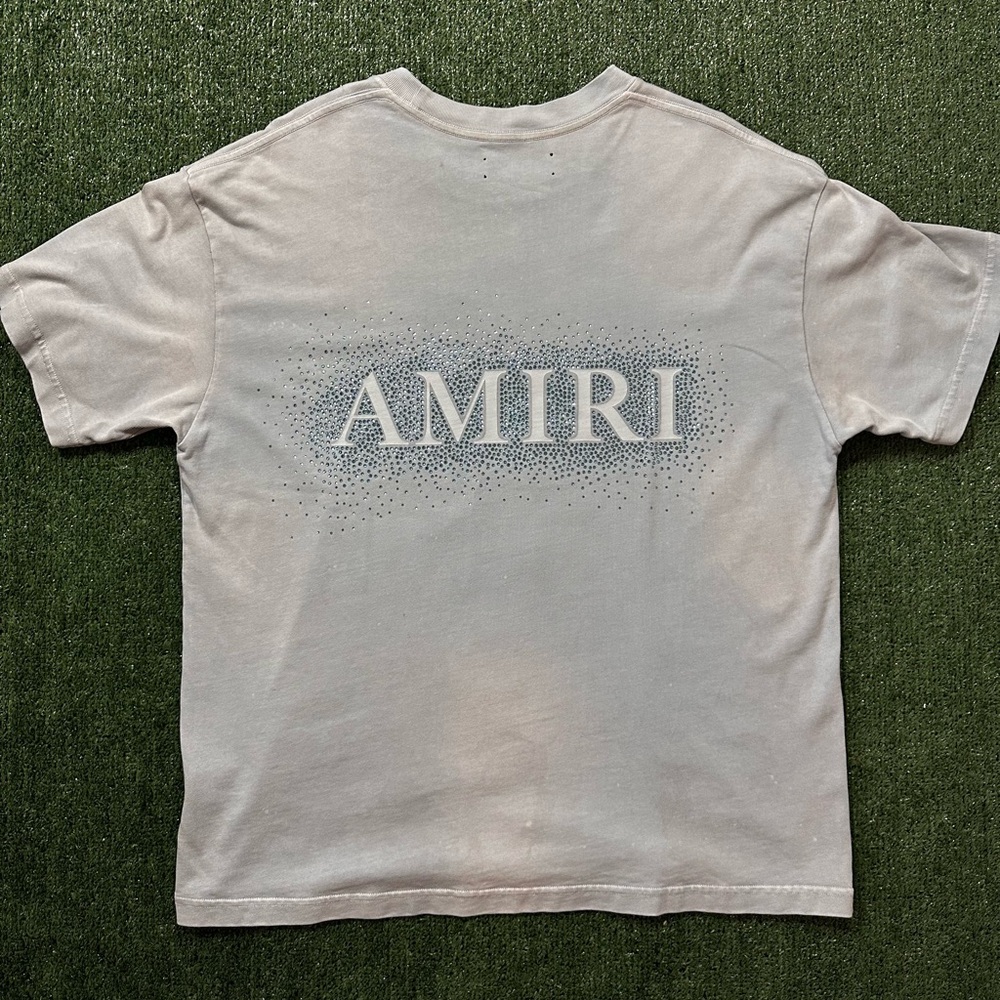 Amiri Crystal Burst Heavyweight Tee Ashley Blue